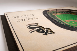 Chicago White Sox Guaranteed Rate Field 3d stadiumview wall art