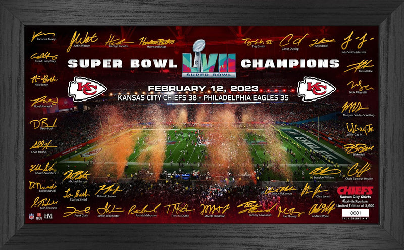 Highland Mint Road to the Super Bowl LVII Championship Kansas City Chiefs  Bronze Coin and Ticket Collection