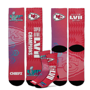 Kansas City Chiefs Super Bowl LVII Champions Socks