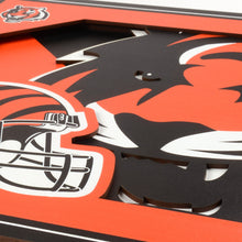 Cincinnati Bengals 3D Logo Series Wall Art - 12"x12"