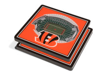 Cincinnati Bengals 3D StadiumViews Coaster Set