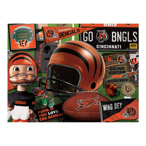 YouTheFan 500-Piece Cincinnati Bengals Retro Series Puzzle