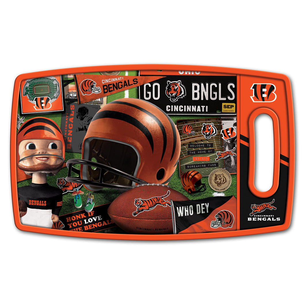 Cincinnati Bengals Retro Series Cutting Board