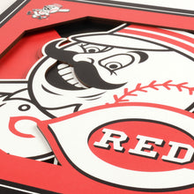 Cincinnati Reds 3D Logo Series Wall Art - 12"x12"