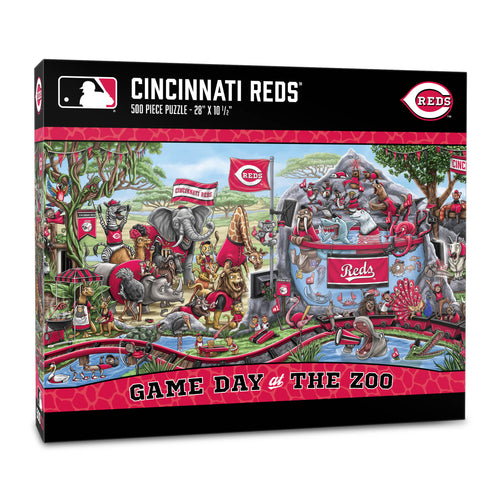 Cincinnati Reds Game Day At The Zoo 500 Piece Puzzle