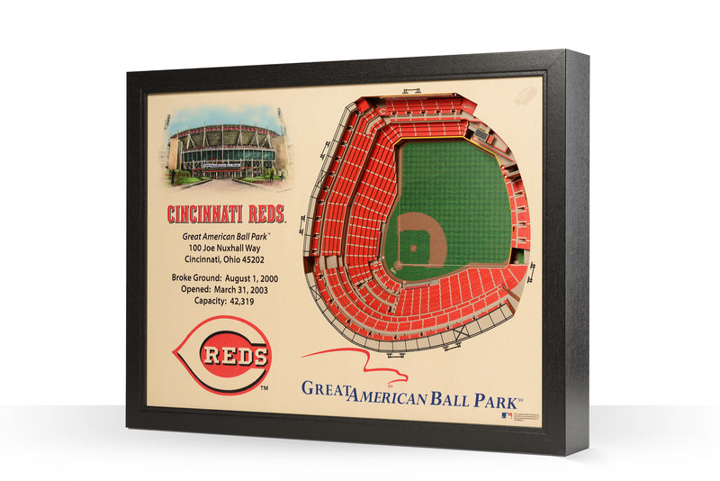 Cincinnati Reds Great American Ballpark Stadiumview 3D Wall Art – Sports  Fanz