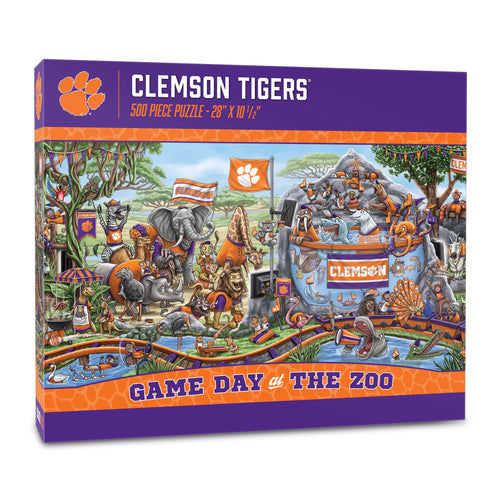 Clemson Tigers Game Day At The Zoo 500 Piece Puzzle