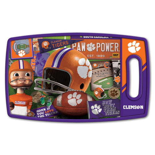 Clemson Tigers Retro Series Cutting Board
