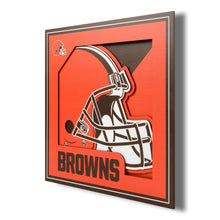 Cleveland Browns 3D Logo Series Wall Art - 12"x12"