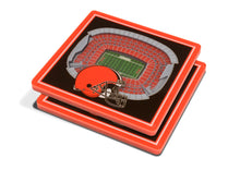 Cleveland Browns 3D StadiumViews Coaster Set