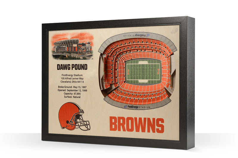 StadiumViews Cleveland Browns 25-Layer StadiumView Lighted End