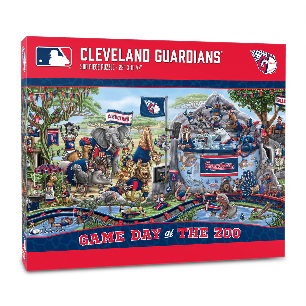 Cleveland Guardians Game Day At The Zoo 500 Piece Puzzle