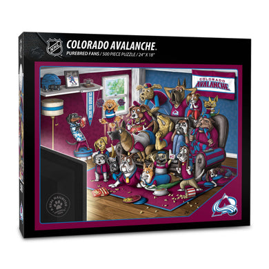 Colorado Avalanche Purebred Fans 500 Piece Puzzle - 