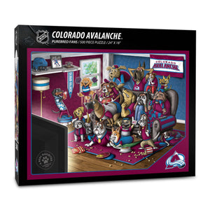 Colorado Avalanche Purebred Fans 500 Piece Puzzle - "A Real Nailbiter"