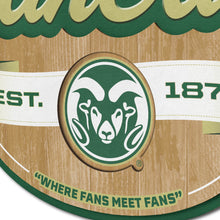 Colorado State Rams 3D Fan Cave Wood Sign