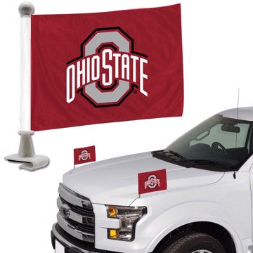 Ohio State Buckeyes Team Ambassador Car Flags Set of 2