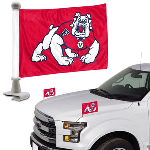 Fresno State Bulldogs Team Ambassador Car Flags Set of 2