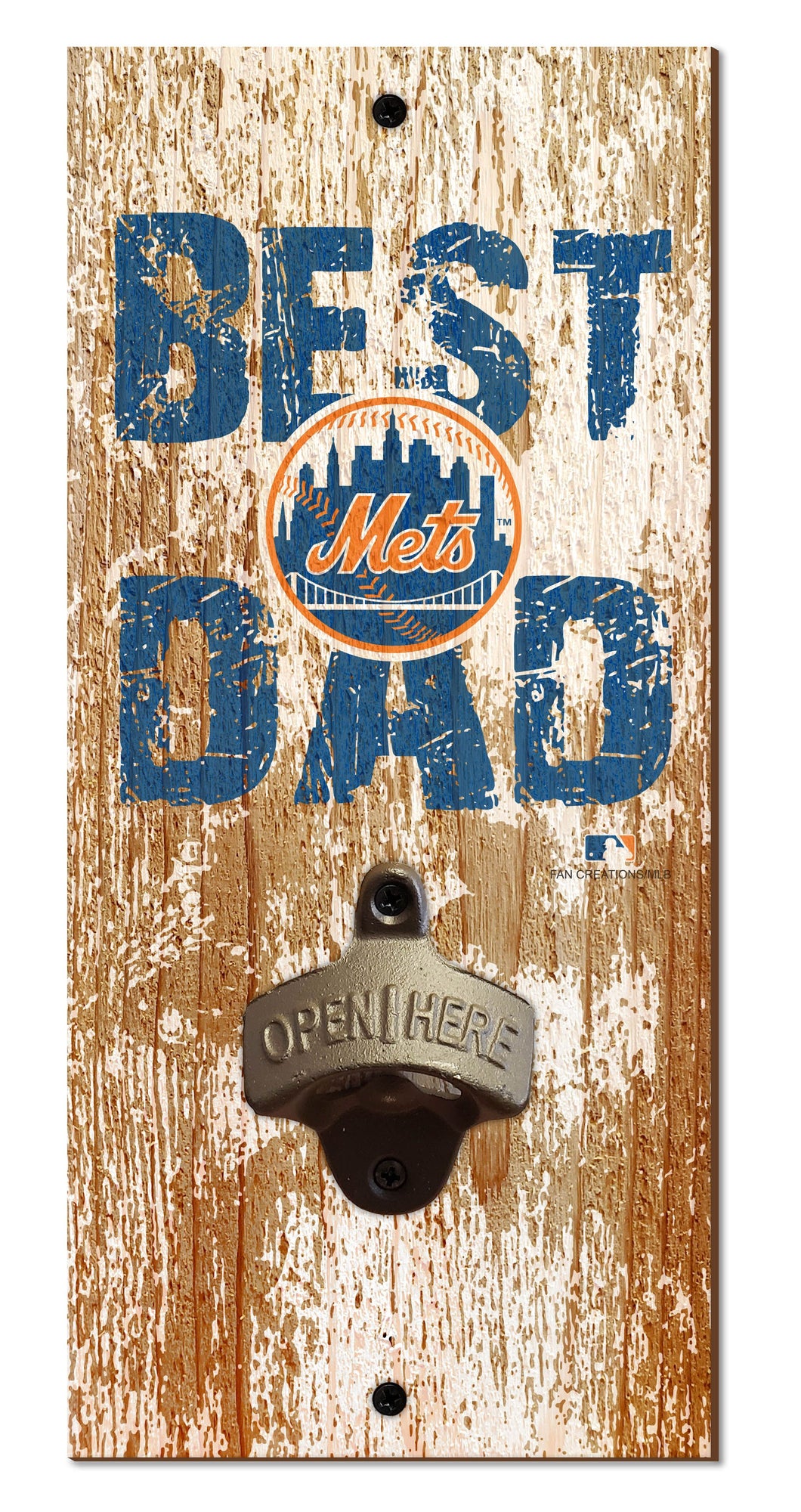 New York Mets Best Dad Bottle Opener