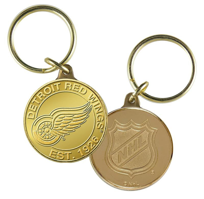 Detroit Red Wings Bronze Team Keychain