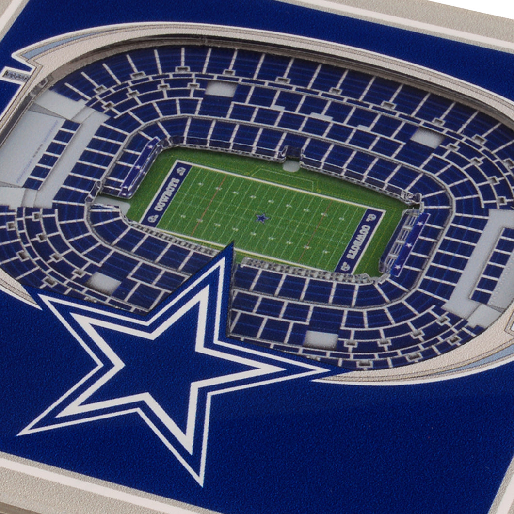 Dallas Cowboys 3D StadiumViews Coaster Set