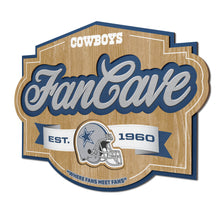 Dallas Cowboys 3D Fan Cave Wood Sign