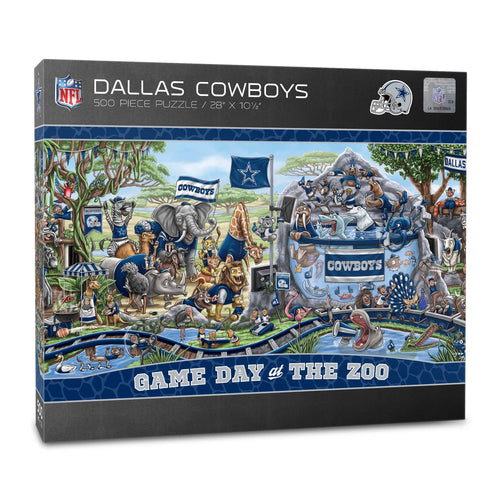 Dallas Cowboys Game Day At The Zoo 500 Piece Puzzle
