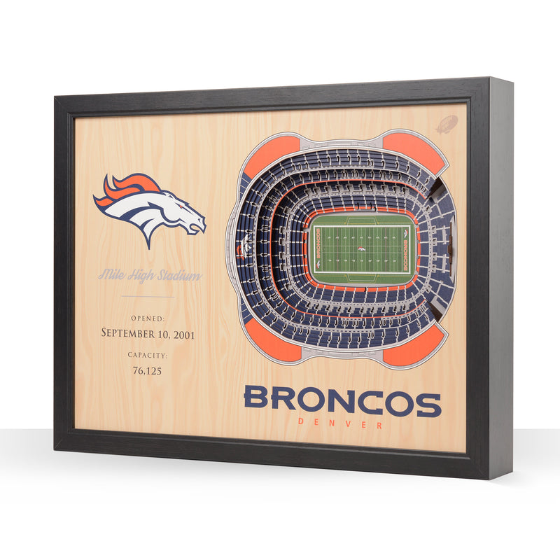 NFL Denver Broncos Distressed Logo Cutout Sign