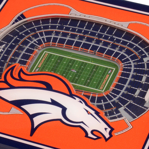 Denver Broncos 3D StadiumViews Coaster Set