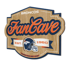 Denver Broncos 3D Fan Cave Wood Sign