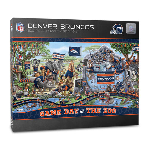 Denver Broncos Game Day At The Zoo 500 Piece Puzzle