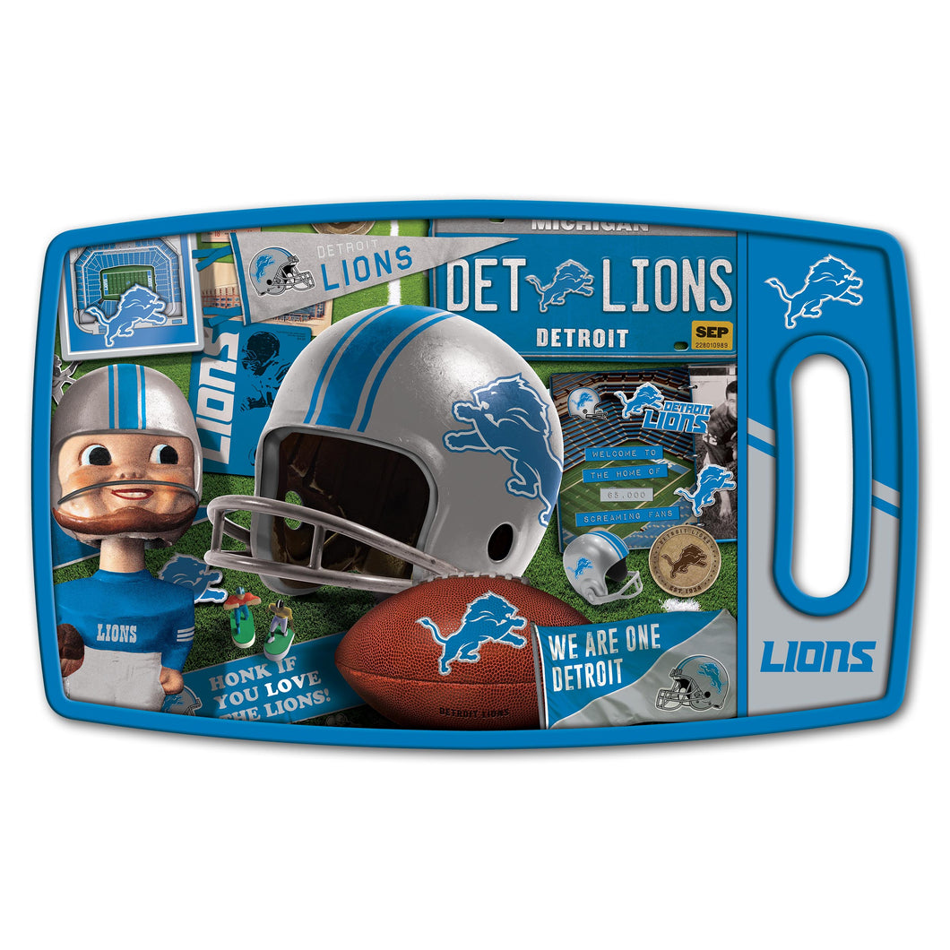 Detroit Lions Retro Series Cutting Board