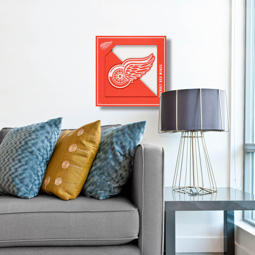 Detroit Red Wings 3D Logo Series Wall Art - 12