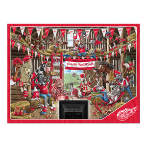 Detroit Red Wings Barnyard Fans 500 Piece Puzzle