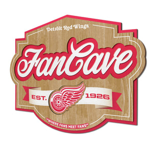 Detroit Red Wings 3D Fan Cave Wood Sign