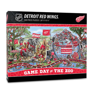Detroit Red Wings Game Day At The Zoo 500 Piece Puzzle