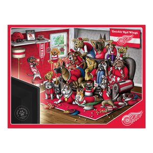 Detroit Red Wings Purebred Fans 500 Piece Puzzle - "A Real Nailbiter"