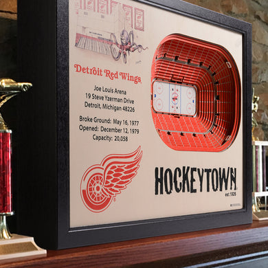 Detroit Red Wings 25-Layer StadiumViews 3D Wall Art - Joe Louis Arena