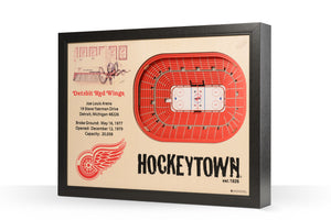 Detroit Red Wings 25-Layer StadiumViews 3D Wall Art - Joe Louis Arena