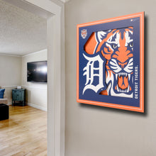 Detroit Tigers 3D Logo Series Wall Art - 12"x12"