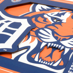 Detroit Tigers 3D Logo Series Wall Art - 12"x12"