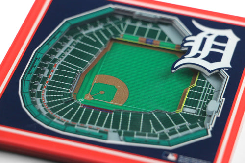 Detroit Tigers 3D StadiumViews Coaster Set