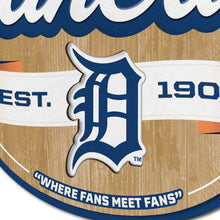 Detroit Tigers 3D Fan Cave Wood Sign