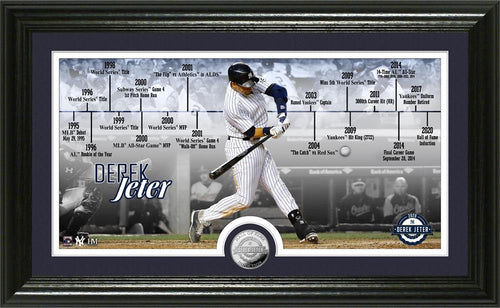 Derek Jeter New York Yankees 2020 HOF Induction Timeline Silver Coin Photo Mint