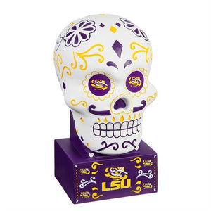 LSU Tigers Sugar Skull Statue