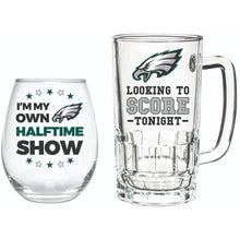 Philadelphia Eagles Stemless 17OZ Wine & Beer 16 OZ Gift Set