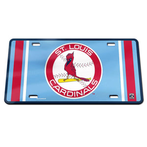 St. Louis Cardinals Retro Logo Acrylic License Plate