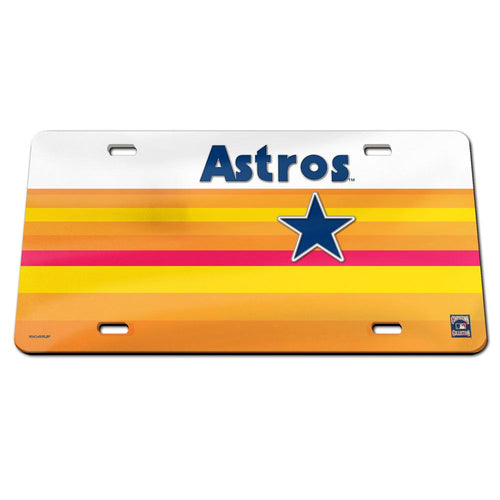 Houston Astros Cooperstown Acrylic License Plate