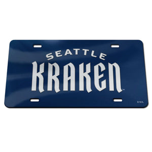 Seattle Kraken Woodmark Acrylic License Plate