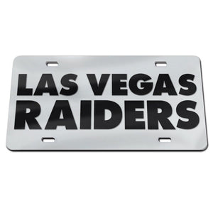 Las Vegas Raiders Chrome Wordmark Acrylic License Plate