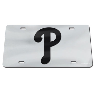 Philadelphia Phillies Chrome P  Acrylic License Plate